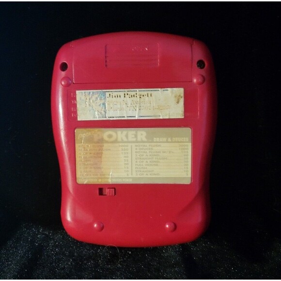 Vintage Pocket Poker Draw and Deuces Radica Handheld Game Tested Works 1997 - Picture 2 of 2